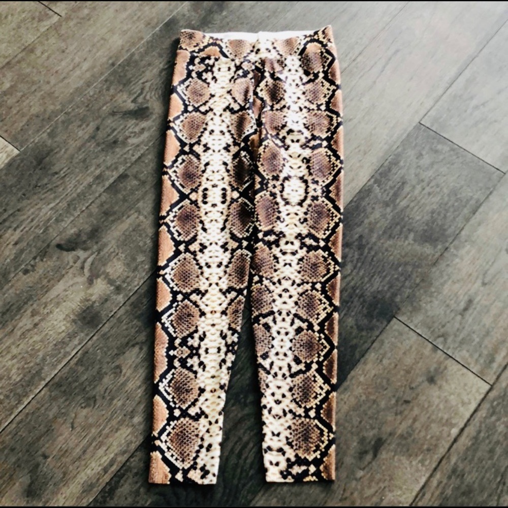 Zara women’s snake print leggings - Picture 1 of 8